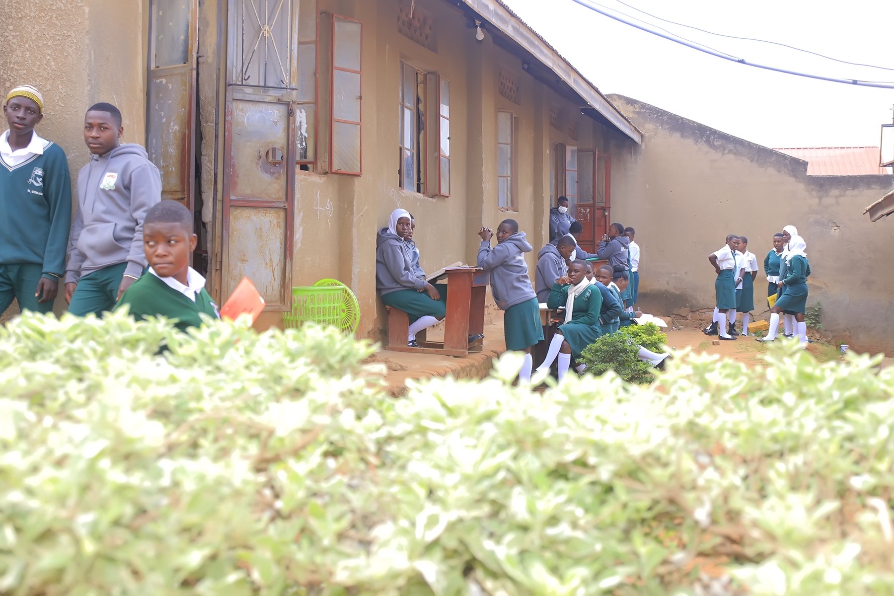 Campus Courtyard Students